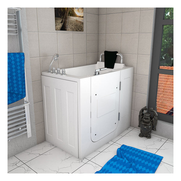 Acqua Vapore Sitzbadewanne Senioren Wanne Sitzwanne mit Tür S08-TH-C-R 110x68cm