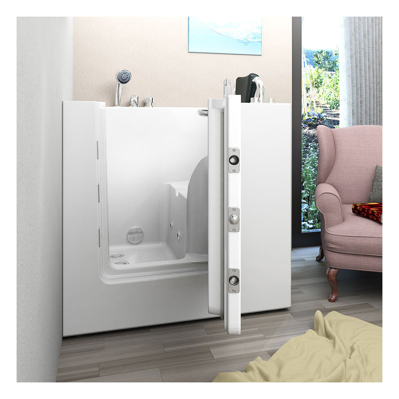 Acqua Vapore Sitzwanne Whirlpool Badewanne mit Tür S02WP-A-R 78x100cm