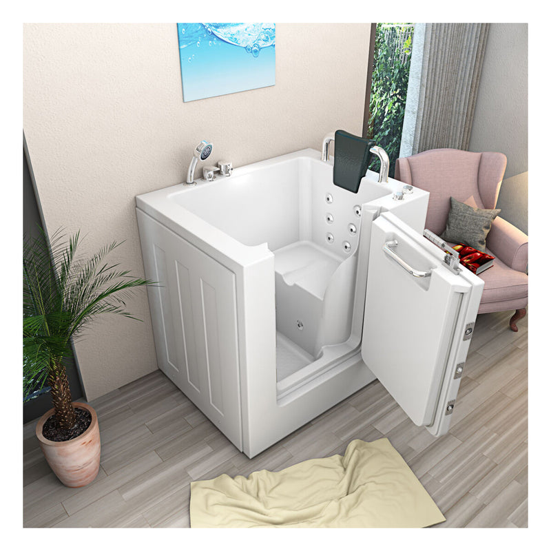 Acqua Vapore Sitzwanne Whirlpool Badewanne mit Tür S02WP-B-R 100x78cm