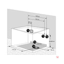 Acqua Vapore Sitzwanne Whirlpool Badewanne mit Tür S07WP-B-R 140x76cm