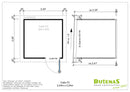 Butenas Gartenhaus CALLA - Typ F2