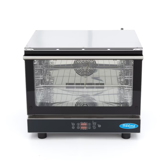 MAXIMA Gastro Combi - Dampfofen - Passt 4 Tabletts (1/1GN / 60 x 40 cm) - Digital Anzeige - 400 V