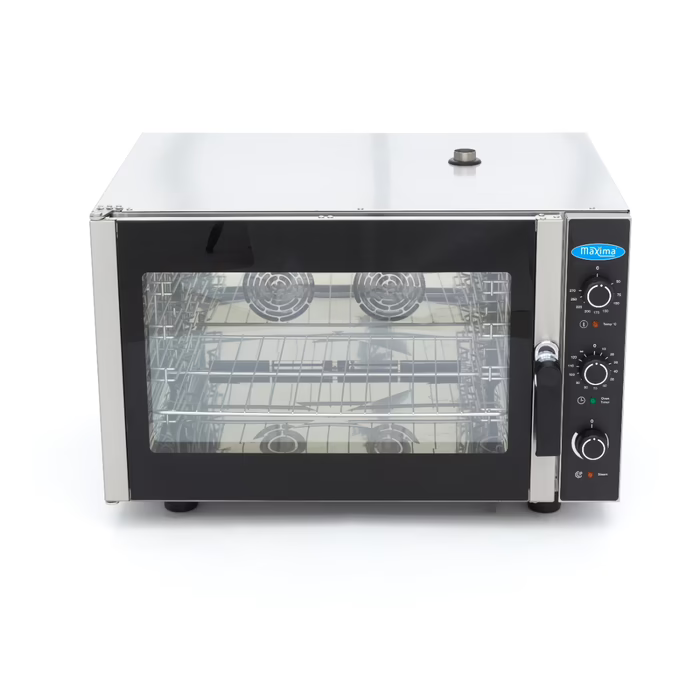 MAXIMA Gastro Combi - Dampfofen - Passt 4 Tabletts (1/1 GN / 60 x 40 cm) - Analog - 400VGastro Combi - Dampfofen - Passt 4 Tabletts (1/1 GN / 60 x 40 cm) - Analog - 400V