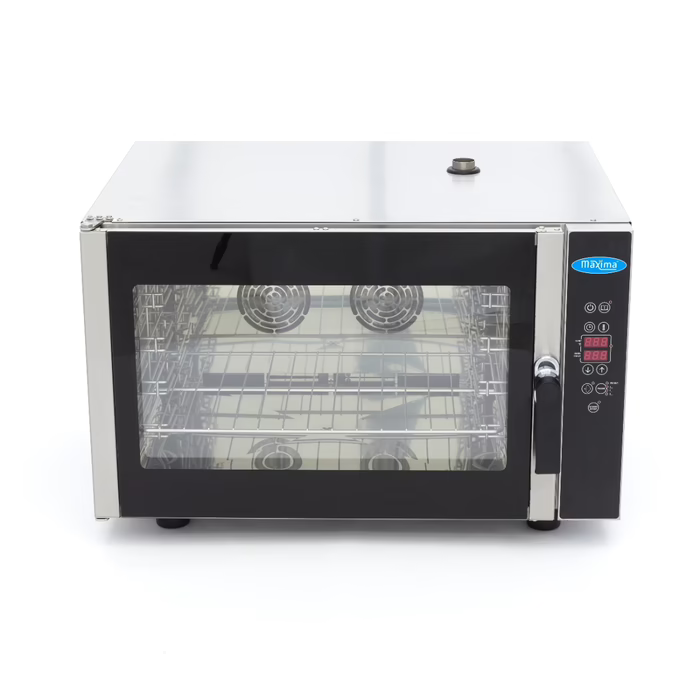 MAXIMA Gastro Combi - Dampfofen - Passt 4 Tabletts (1/1GN / 60 x 40 cm) - Digital Anzeige - 400 V