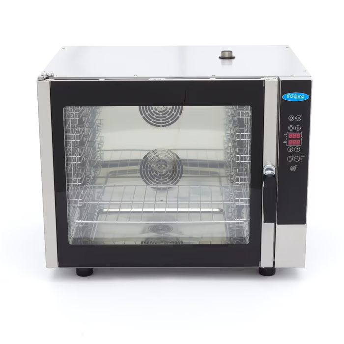MAXIMA Gastro Combi - Dampfofen - Passt 6 Tabletts (1/1 GN / 60 x 40 cm) - Digital Anzeige - 400 V
