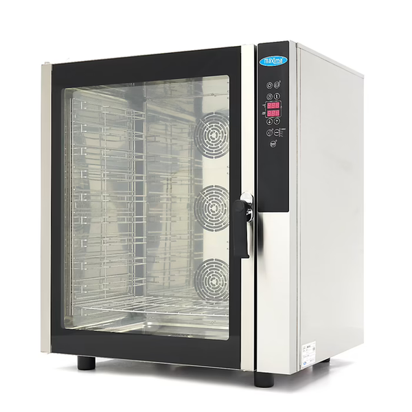 MAXIMA Gastro Combi - Dampfofen - Passt 10 Tabletts (1/1 GN / 60 x 40 cm) - Digital Anzeige - 400 V