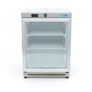 MAXIMA Gastro Gefrierschrank - 200 l - Rostfreier Stahl - mit Glastür