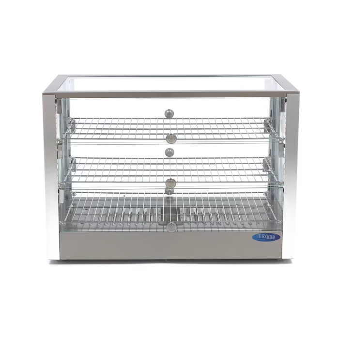 MAXIMA Gastro Wärmevitrine - 115 l - 70 cm - 3 Regale