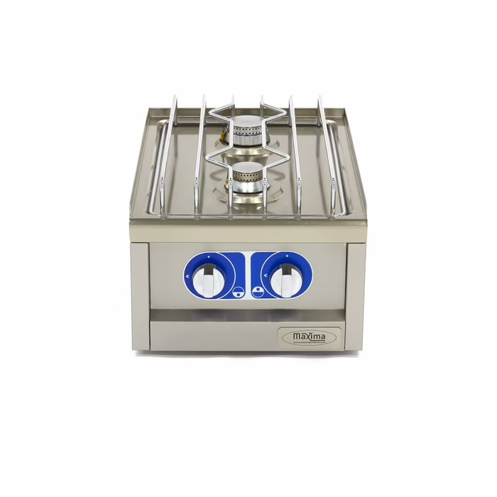 MAXIMA Gastro Kochfeld - 2 Brenner - Einzeleinheit - 60 cm Tief - Gas