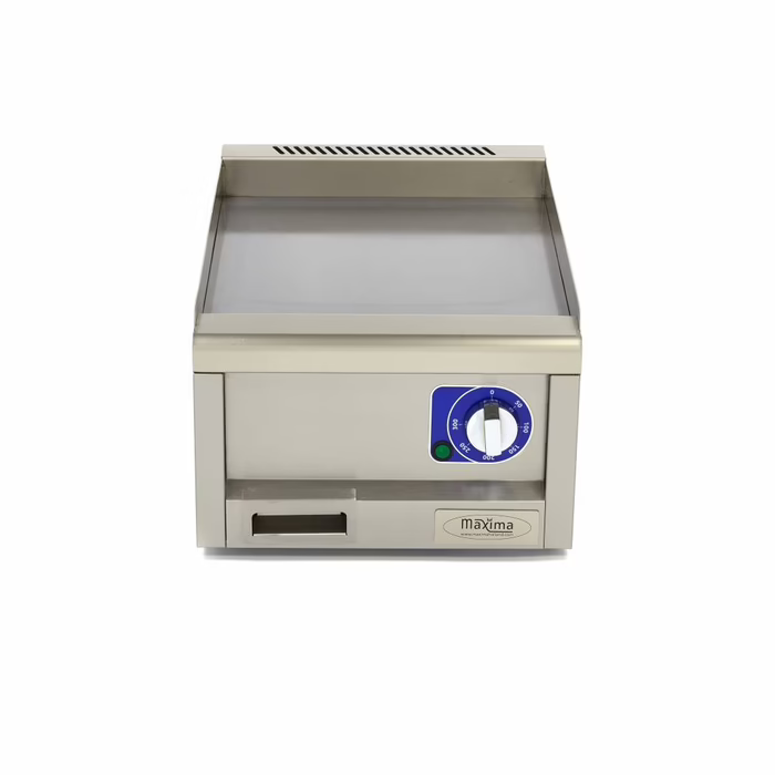 MAXIMA Gastro Grillplatte - Glatt - Einzeleinheit - 60 cm Tief - Elektrisch