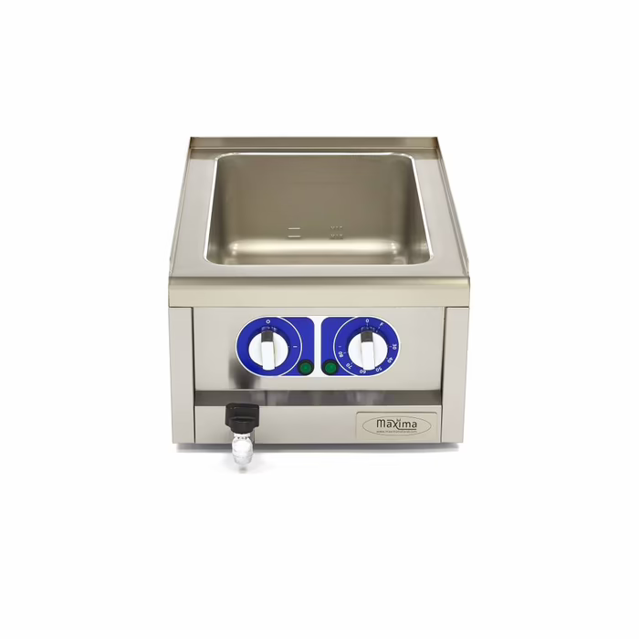 MAXIMA Gastro Bain Marie - Einzeleinheit - 60 cm - mit Abflusshahn - Elektrisch