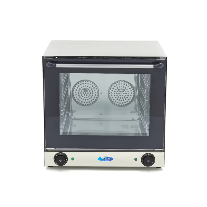 MAXIMA Gastro Konvektionsofen - Passt 4 Tabletts - Eingebauter Timer - Bis zu 300 ° C