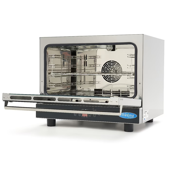 MAXIMA Gastro Combi - Dampfofen - Passt 4 Tabletts (1/1GN / 60 x 40 cm) - Digital Anzeige - 400 V