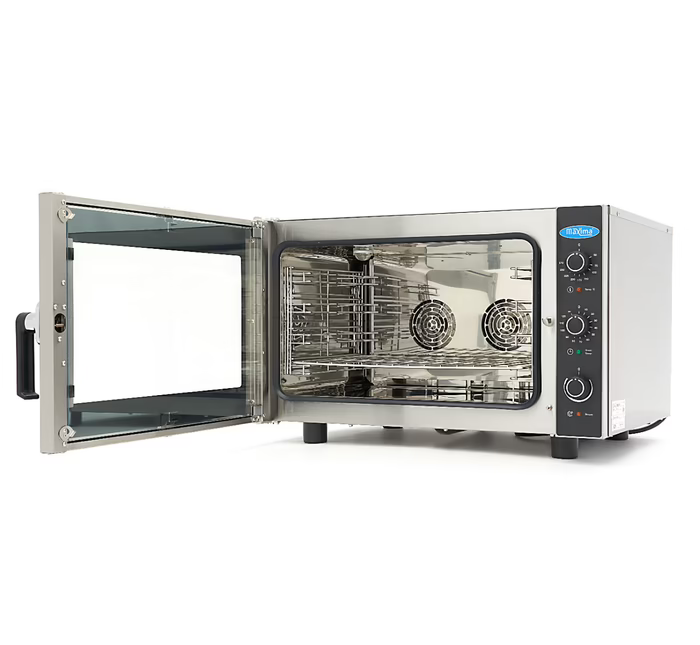 MAXIMA Gastro Combi - Dampfofen - Passt 4 Tabletts (1/1 GN / 60 x 40 cm) - Analog - 400VGastro Combi - Dampfofen - Passt 4 Tabletts (1/1 GN / 60 x 40 cm) - Analog - 400V