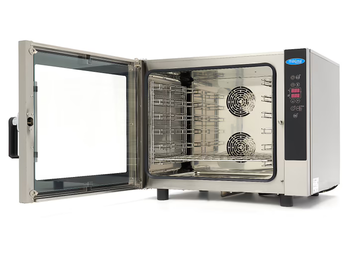 MAXIMA Gastro Combi - Dampfofen - Passt 6 Tabletts (1/1 GN / 60 x 40 cm) - Digital Anzeige - 400 V