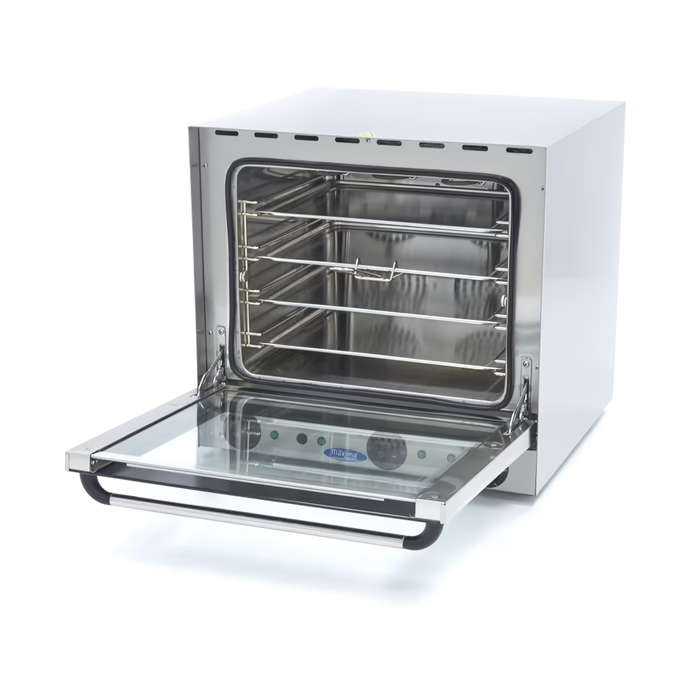 MAXIMA Gastro Konvektionsofen - Grill - Passt 4 Tabletts - Eingebauter Timer - Bis zu 300 ° C