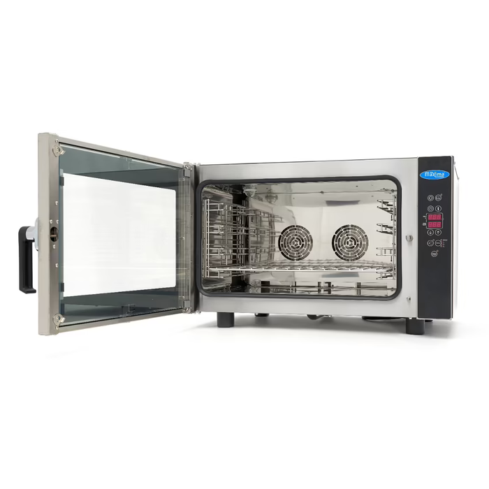 MAXIMA Gastro Combi - Dampfofen - Passt 4 Tabletts (1/1GN / 60 x 40 cm) - Digital Anzeige - 400 V