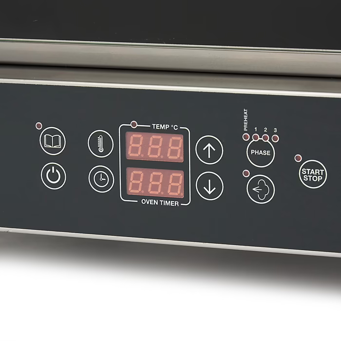 MAXIMA Gastro Combi - Dampfofen - Passt 4 Tabletts (1/1GN / 60 x 40 cm) - Digital Anzeige - 400 V