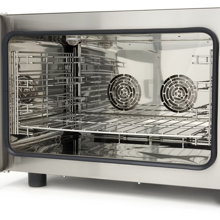 MAXIMA Gastro Combi - Dampfofen - Passt 4 Tabletts (1/1 GN / 60 x 40 cm) - Analog - 400VGastro Combi - Dampfofen - Passt 4 Tabletts (1/1 GN / 60 x 40 cm) - Analog - 400V