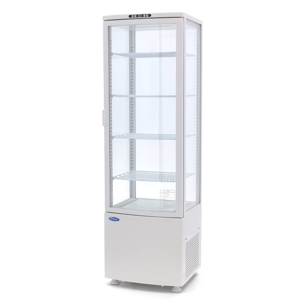 MAXIMA Gastro Kühlvitrine - 235 l - 52 cm - Weiß