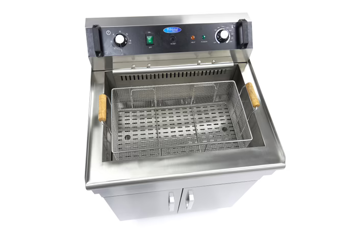 MAXIMA Gastro Fritteuse - 35 l - 1 Korb - mit Ablasshahn - 400 V