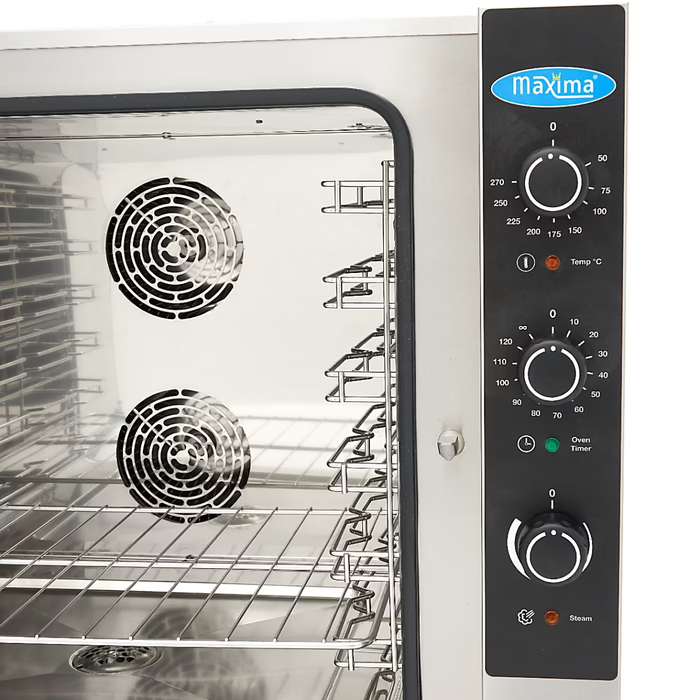 MAXIMA Gastro Combi - Dampfofen - Passt 6 Tabletts (1/1 GN / 60 x 40 cm) - Analog - 400 V