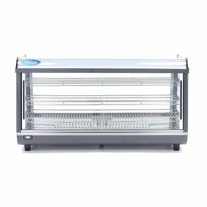 MAXIMA Gastro Wärmevitrine - 186 l - 121,5 cm - 3 Regale - Gebraucht