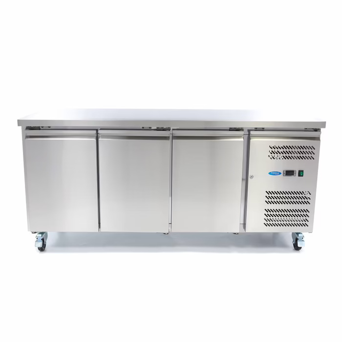 MAXIMA Gastro Kühltisch - 465 l - 180 cm - 3 Tür