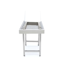 MAXIMA Gerader Rollentisch aus Edelstahl - für Korbtransportspülmaschinen - Gebraucht