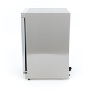 MAXIMA Gastro Gefrierschrank - 200 l - Rostfreier Stahl - mit Glastür