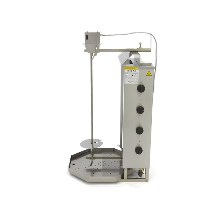 MAXIMA Gastro Dönergrill - 4 Brenner - 50 kg Fleisch - Gas