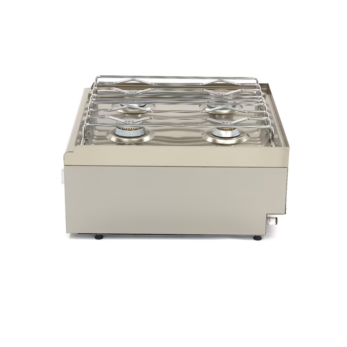 MAXIMA Gastro Kochfeld - 2 Brenner - Doppeleinheit - 60 cm Tief - Gas
