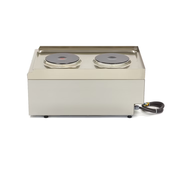 MAXIMA Gastro Kochfeld - 2 Brenner - Einzeleinheit - 60 cm Tief - Elektrisch