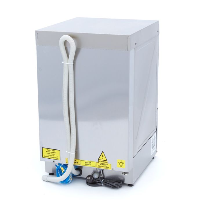 MAXIMA Gastro Geschirrspüler-Unterbau - 40 x 40 cm - mit Abfluss-, Spülenhilfe- und Seifenpumpen - Digital Anzeige - 230 V
