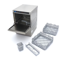 MAXIMA Gastro Gläserspülermaschine - 35 x 35 cm - mit Abfluss, Spülenhilfe und Seifenpumpe