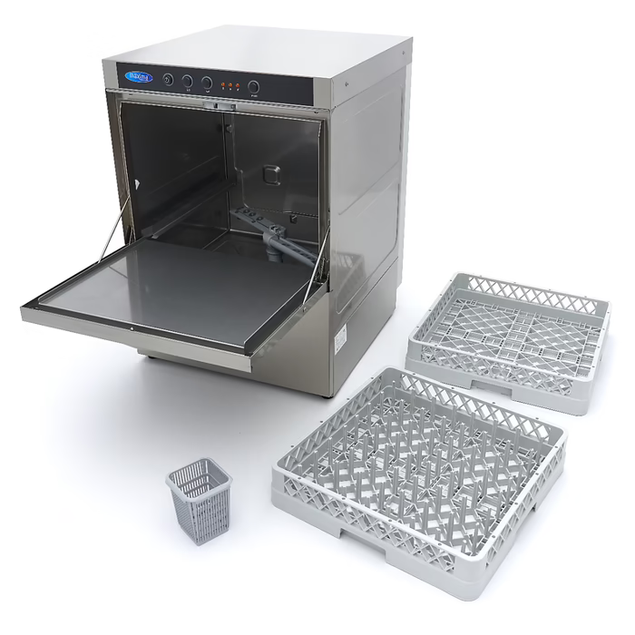 MAXIMA Gastro Geschirrspüler-Unterbau - 50 x 50 cm - mit Abfluss-, Spülenhilfe- und Seifenpumpen - 230 V