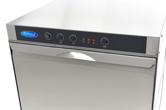 MAXIMA Gastro Geschirrspüler-Unterbau - 50 x 50 cm - mit Abfluss-, Spülenhilfe- und Seifenpumpen - 400 V