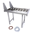 MAXIMA Gerader Rollentisch aus Edelstahl - für Korbtransportspülmaschinen