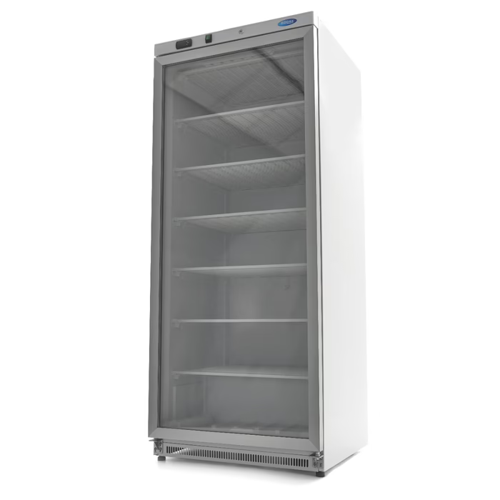 MAXIMA Gastro Gefrierschrank - 600 l - Weiß - mit Glastür