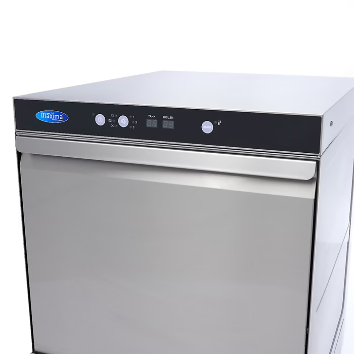 MAXIMA Gastro Geschirrspüler-Unterbau - 50 x 60 cm - Spülenhilfe- und Seifenpumpen - 400 V