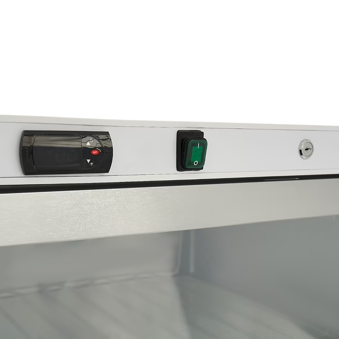 MAXIMA Gastro Gefrierschrank - 600 l - Weiß - mit Glastür