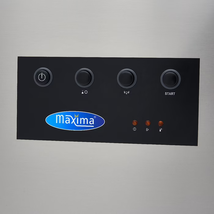 MAXIMA Haubenspülmaschine - 50x50cm - mit Abfluss-, Spül- und Seifenpumpen - 400V