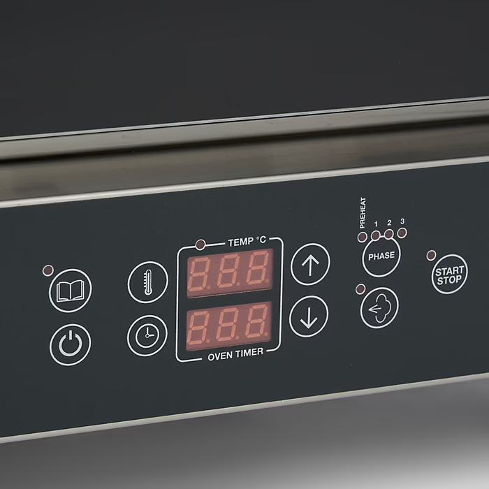 MAXIMA Gastro Combi - Dampfofen - Passt 4 x 2/3 GN Tabletts - Digital Anzeige