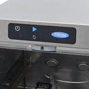 MAXIMA Gastro Gläserspülermaschine - 35 x 35 cm - mit Abfluss-, Spülenhilfe- und Seifenpumpen - Digital Anzeige - 230 V