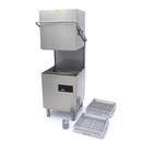 MAXIMA Haubenspülmaschine - 50x50cm - mit Abfluss-, Spül- und Seifenpumpen - 400V