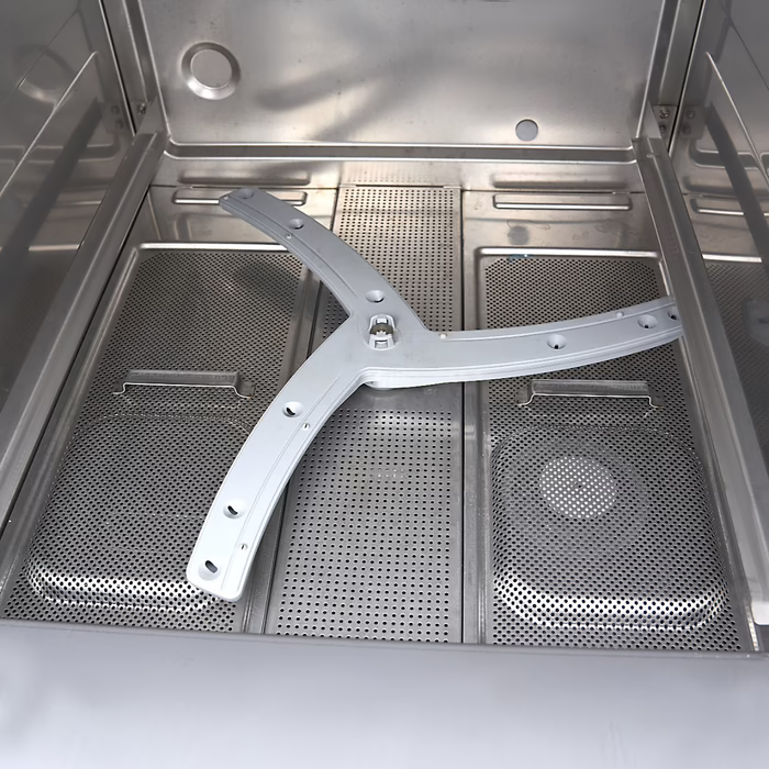 MAXIMA Gastro Geschirrspüler-Unterbau - 50 x 60 cm - Spülenhilfe- und Seifenpumpen - 400 V