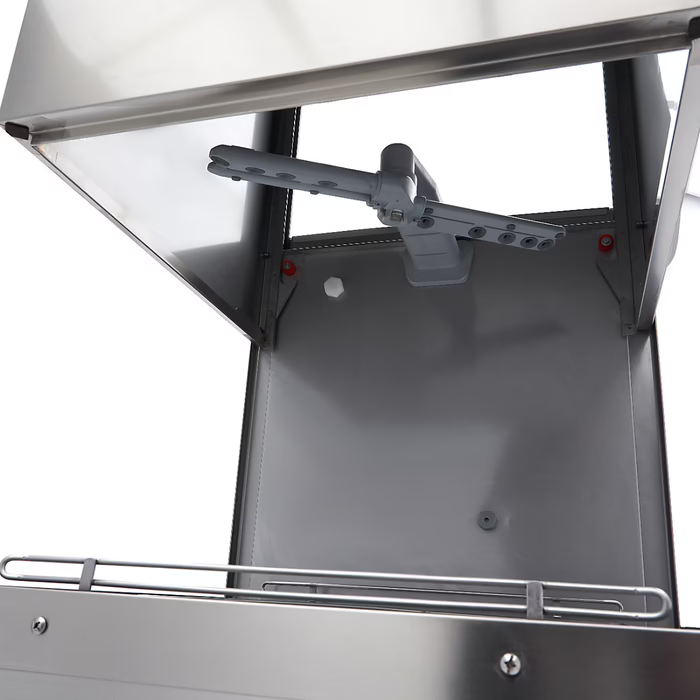 MAXIMA Haubenspülmaschine - 50x50cm - mit Abfluss-, Spül- und Seifenpumpen - 400V