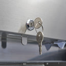 MAXIMA Gastro Kühlschrank - 600 l - 3 Einstellbare Regale (2/1 GN) - Rostfreier Stahl - mit Glastür