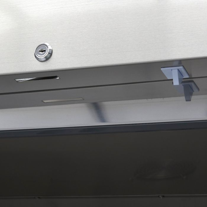 MAXIMA Gastro Gefrierschrank - 1200 l - 6 Einstellbare Regale (2/1 GN) - Rostfreier Stahl - mit Glastür