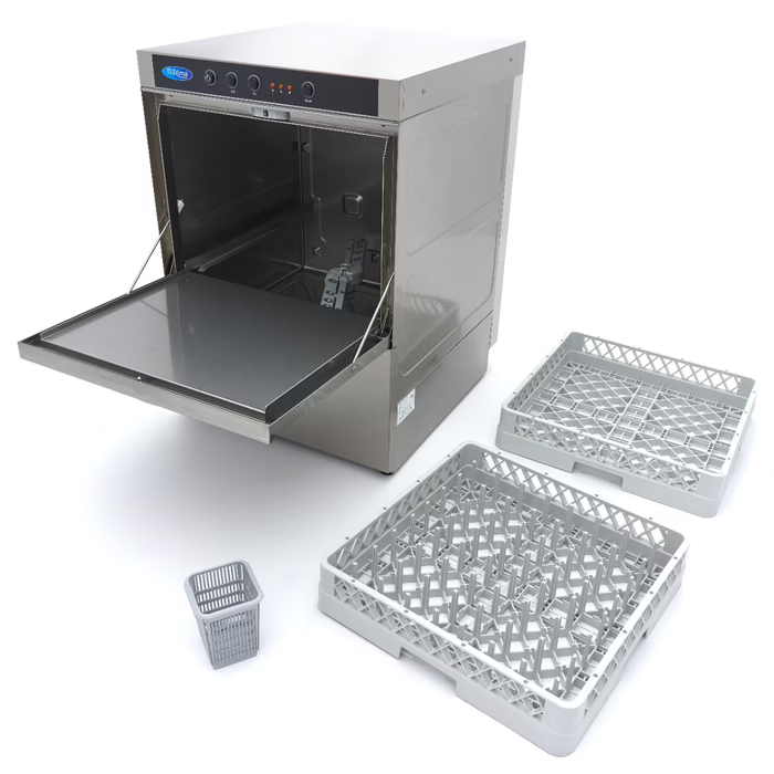 MAXIMA Gastro Geschirrspüler-Unterbau - 50 x 50 cm - mit Spülenhilfepumpe - 400 V